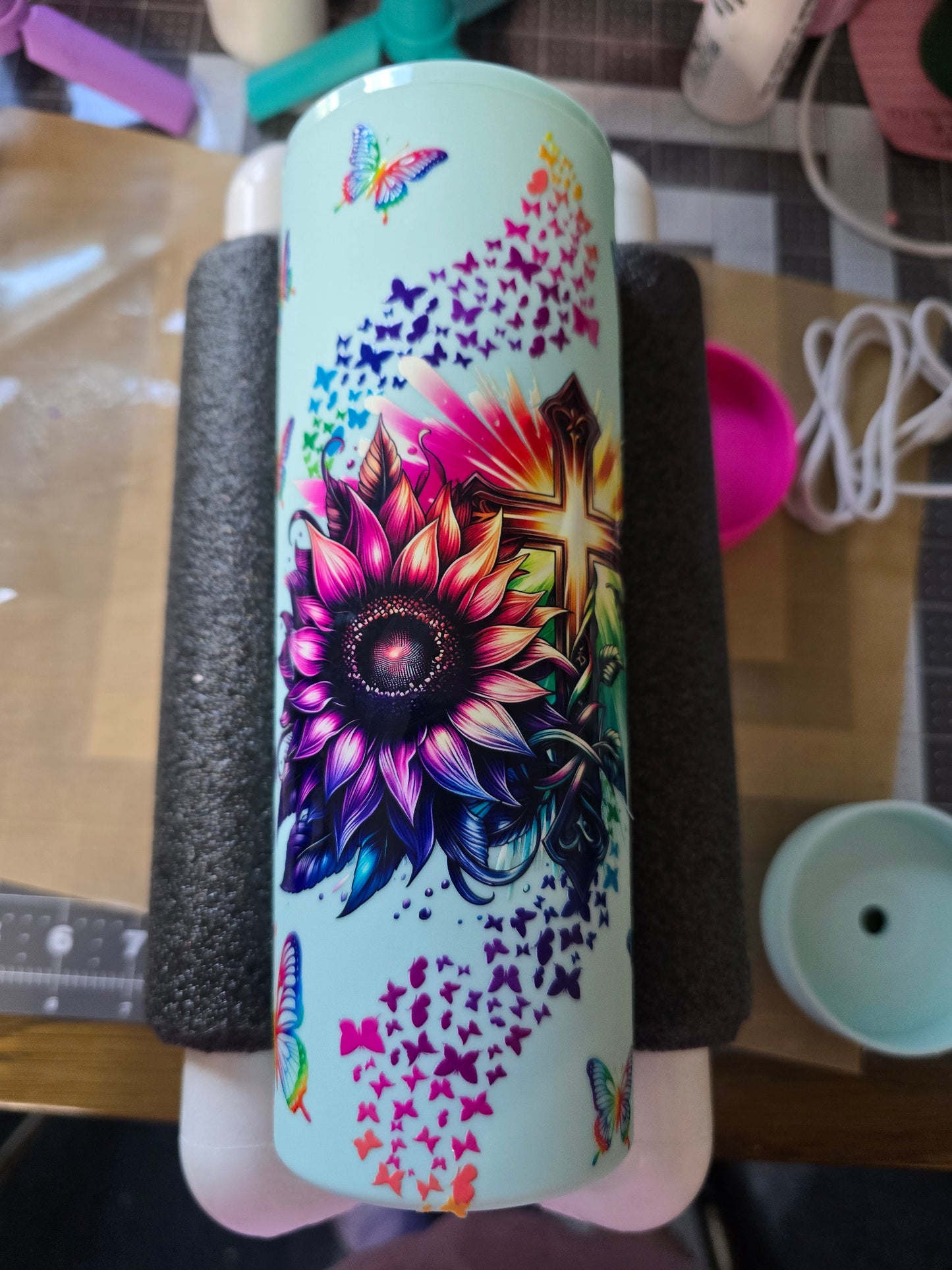 Colored Sunflower