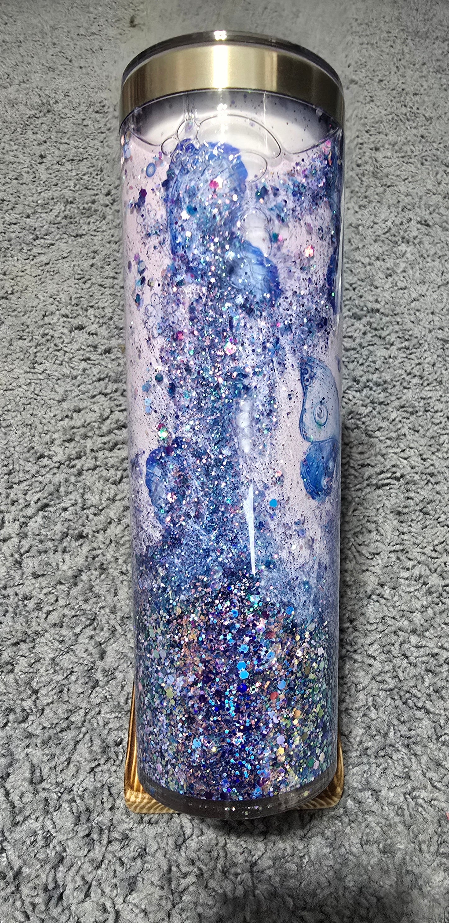 20oz Blue Butterfly Snow Globe