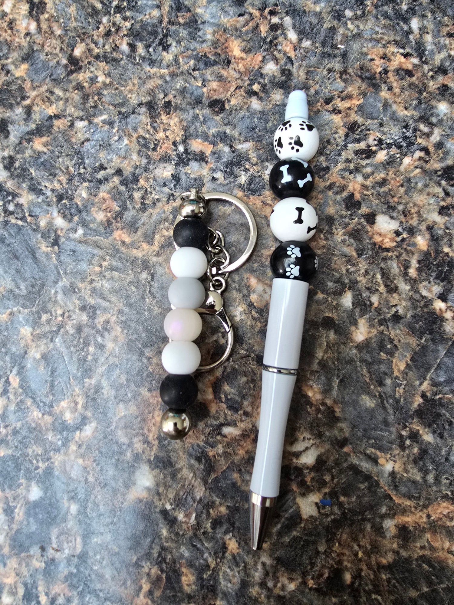 Beaded Pen and Keychain